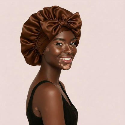 BONNET EN SATIN