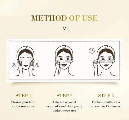 Masque pour les yeux hydratant doré, 60 pièces, soulage la Fatigue oculaire, nourrit la zone des yeux, masque pour les yeux en cristal de collagène, masques de soins coréens pour la peau