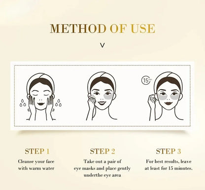 Masque pour les yeux hydratant doré, 60 pièces, soulage la Fatigue oculaire, nourrit la zone des yeux, masque pour les yeux en cristal de collagène, masques de soins coréens pour la peau
