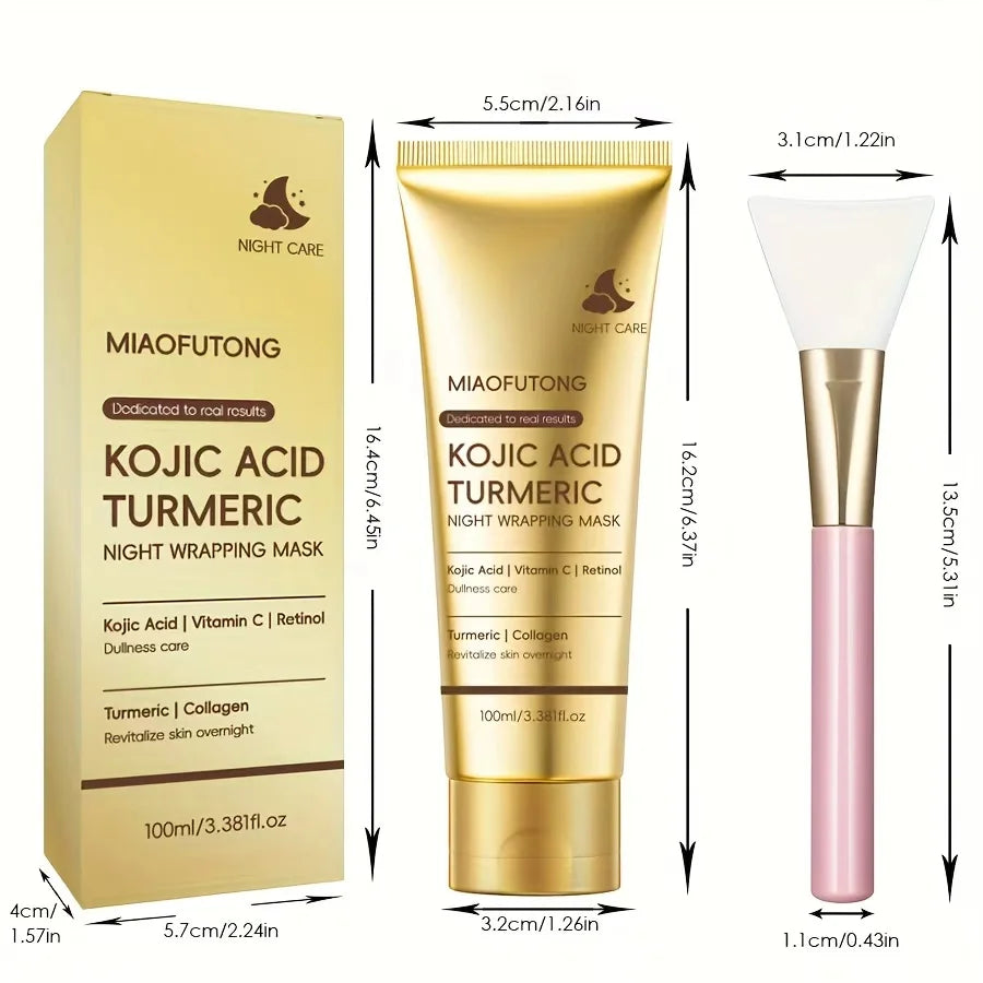 Masque exfoliant au collagène, masque enveloppant au collagène à la biotine Jour et nuit, hydratation profonde, crème masque de soin nocturne.