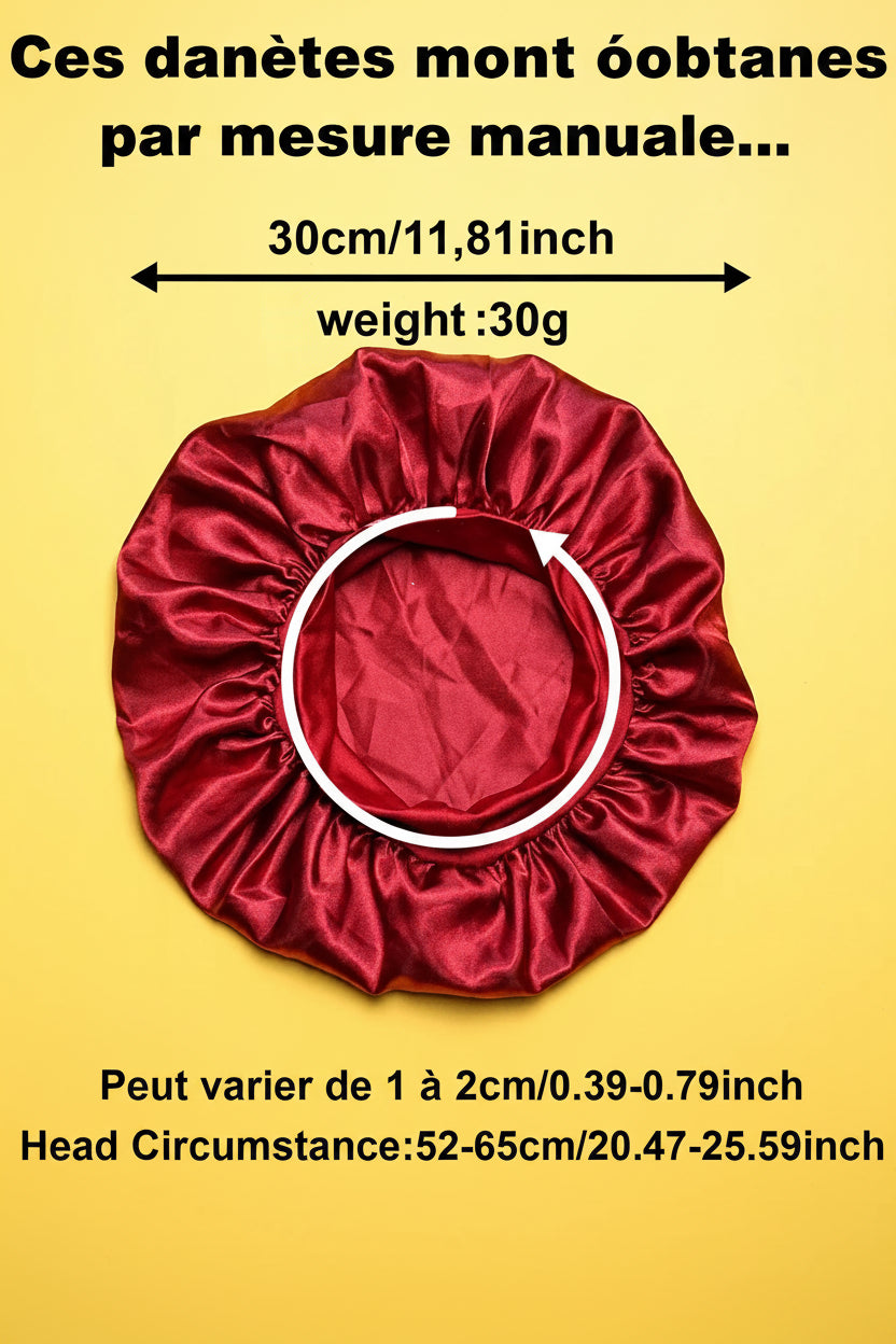 Bonnet de Nuit en Satin Personnalisé – KGUNIVERS | Soin Capillaire & Style