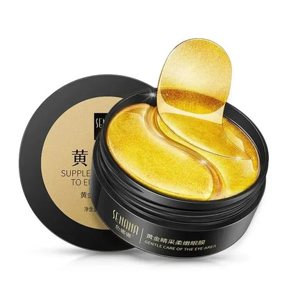 Masque pour les yeux hydratant doré, 60 pièces, soulage la Fatigue oculaire, nourrit la zone des yeux, masque pour les yeux en cristal de collagène, masques de soins coréens pour la peau