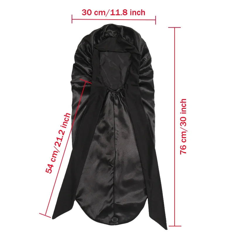 Grand Bonnet de Nuit en Satin avec Lien — Extra Large, Tous Types de Cheveux