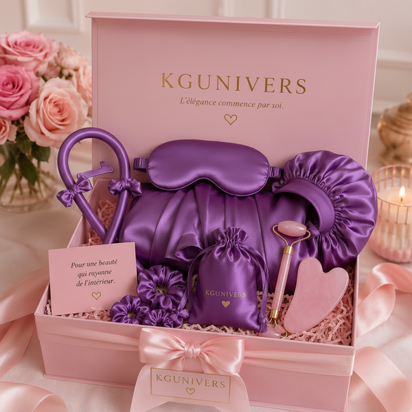 Coffret Boucles Sans Chaleur – Kit Soin Capillaire Nuit | KGUNIVERS
