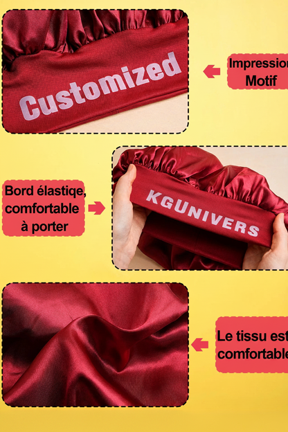 Détails bonnet violet