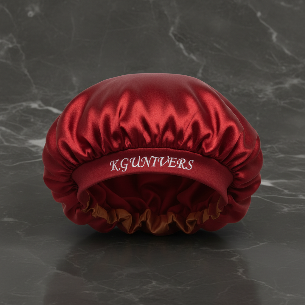 Bonnet de Nuit en Satin Personnalisé – KGUNIVERS | Soin Capillaire & Style