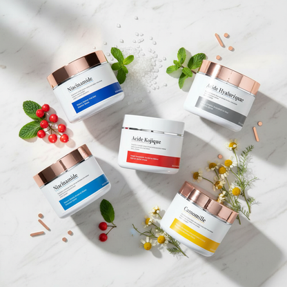 Crème Rétinol - Flat lay ingrédients