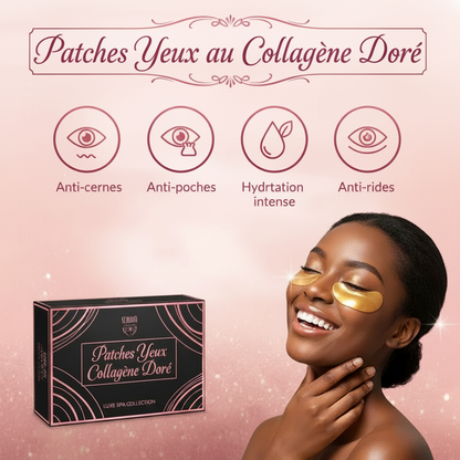 Patches Yeux Collagène Doré - Rose