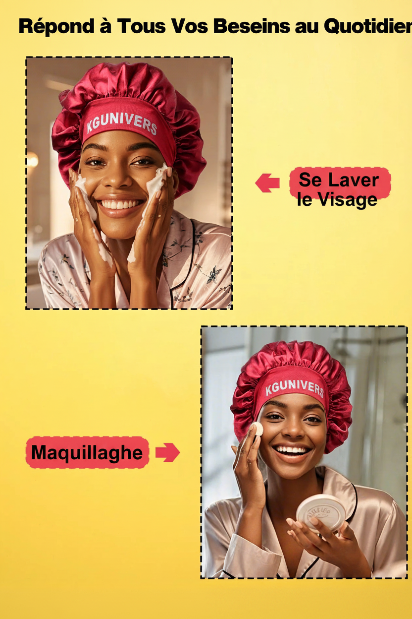 Routine beauté bonnet violet